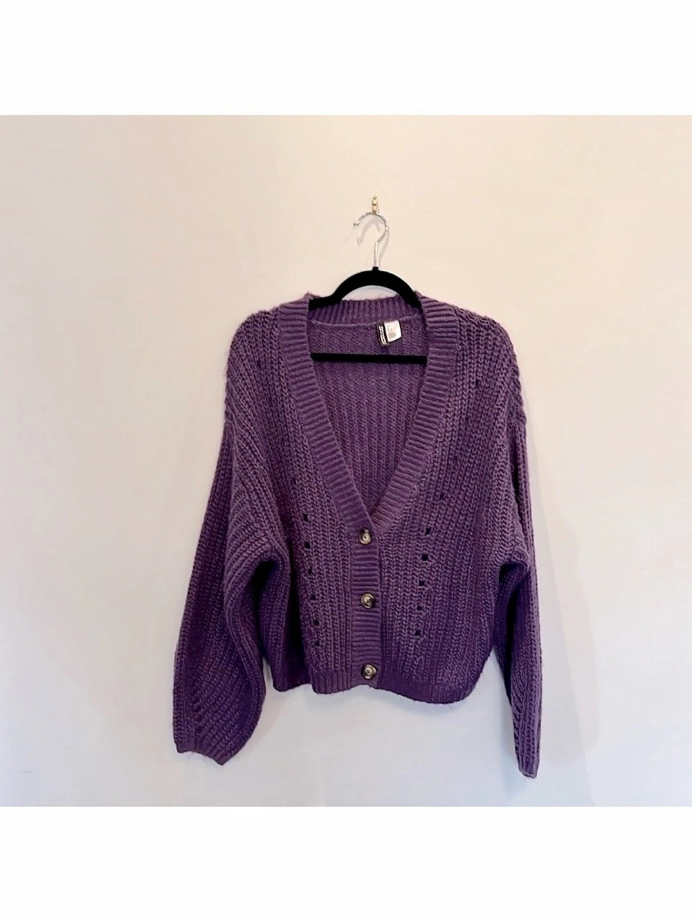 Divided by H & M Purple Cardigan